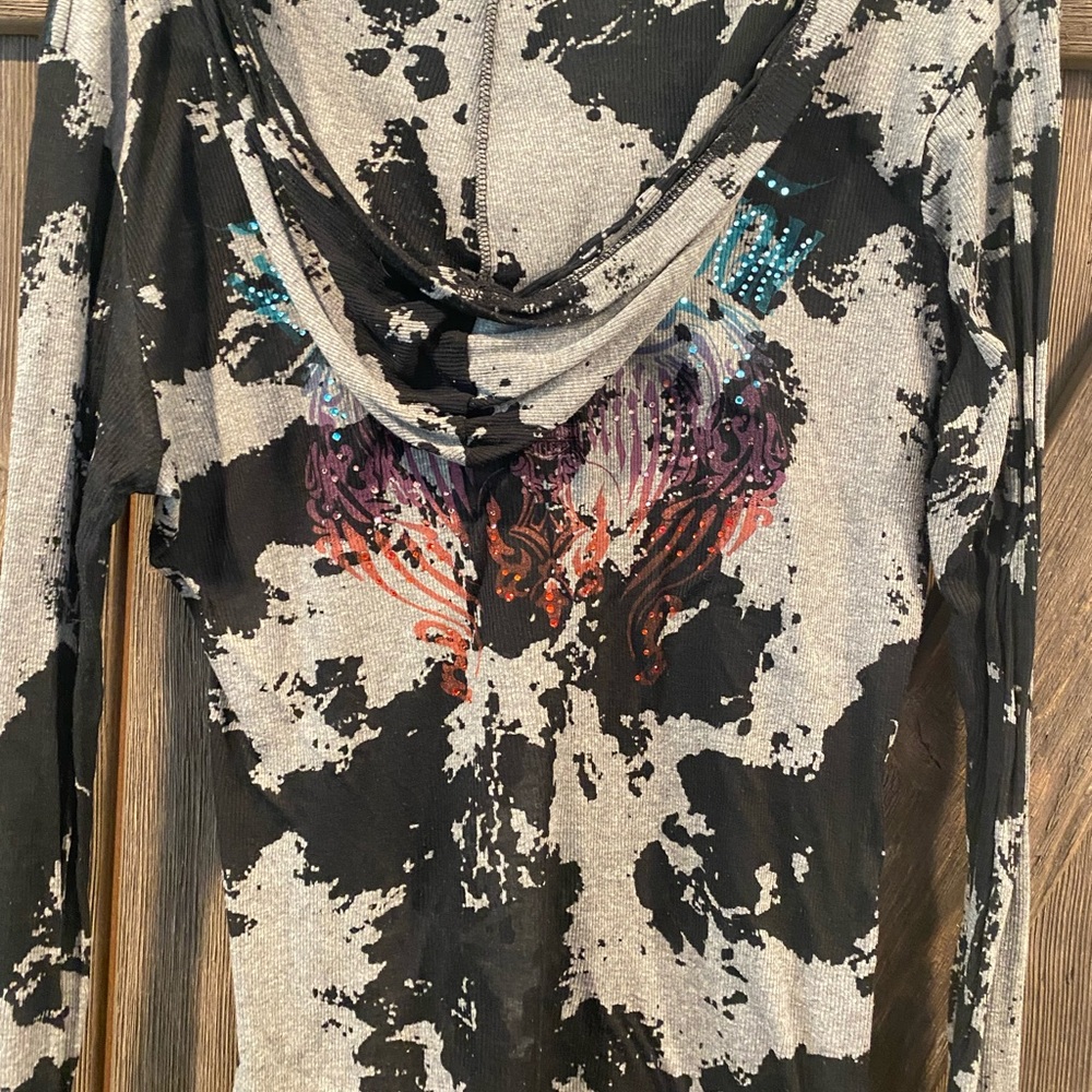 Women’s rhinestone HD shirt